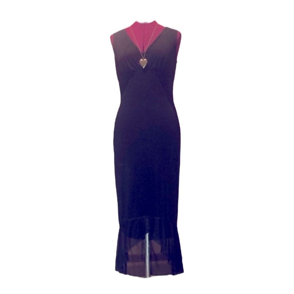 Black High Low sheer bottom dress